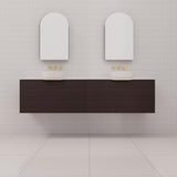 Zoe - 1800mm Espresso Oak Wall Hung Vanity