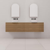 Zoe - 1800mm Tuscan Oak Wall Hung Vanity