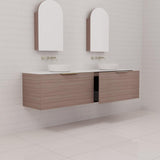 Zoe - 1800mm Urban Oak Wall Hung Vanity