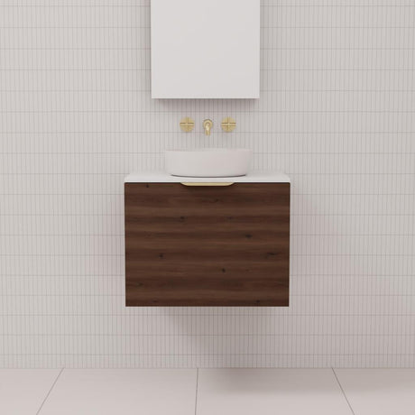 Zoe - 600mm Chestnut Wall Hung Vanity