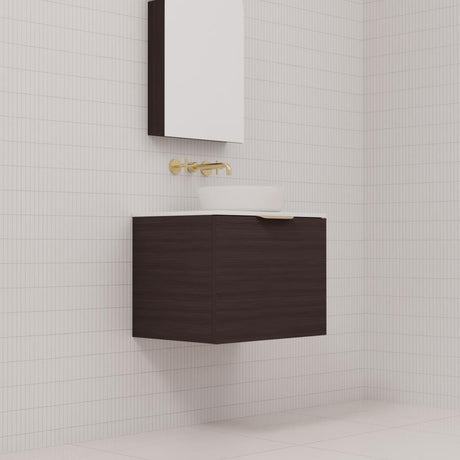 Zoe - 600mm Espresso Oak Wall Hung Vanity