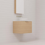Zoe - 600mm Nordic Oak Wall Hung Vanity