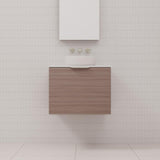 Zoe - 600mm Urban Oak Wall Hung Vanity