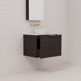 Zoe - 600mm Smoked Onyx Wall Hung Vanity