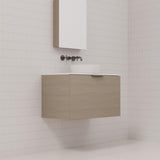 Zoe - 750mm Smoked Ash Wall Hung Vanity