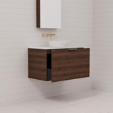Zoe - 750mm Chestnut Wall Hung Vanity