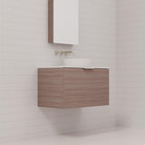 Zoe - 750mm Urban Oak Wall Hung Vanity