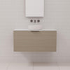 Zoe - 900mm Smoked Ash Wall Hung Vanity