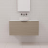Zoe - 900mm Smoked Ash Wall Hung Vanity