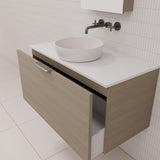 Zoe - 900mm Smoked Ash Wall Hung Vanity