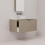 Zoe - 900mm Smoked Ash Wall Hung Vanity