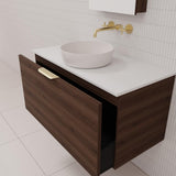 Zoe - 900mm Chestnut Wall Hung Vanity
