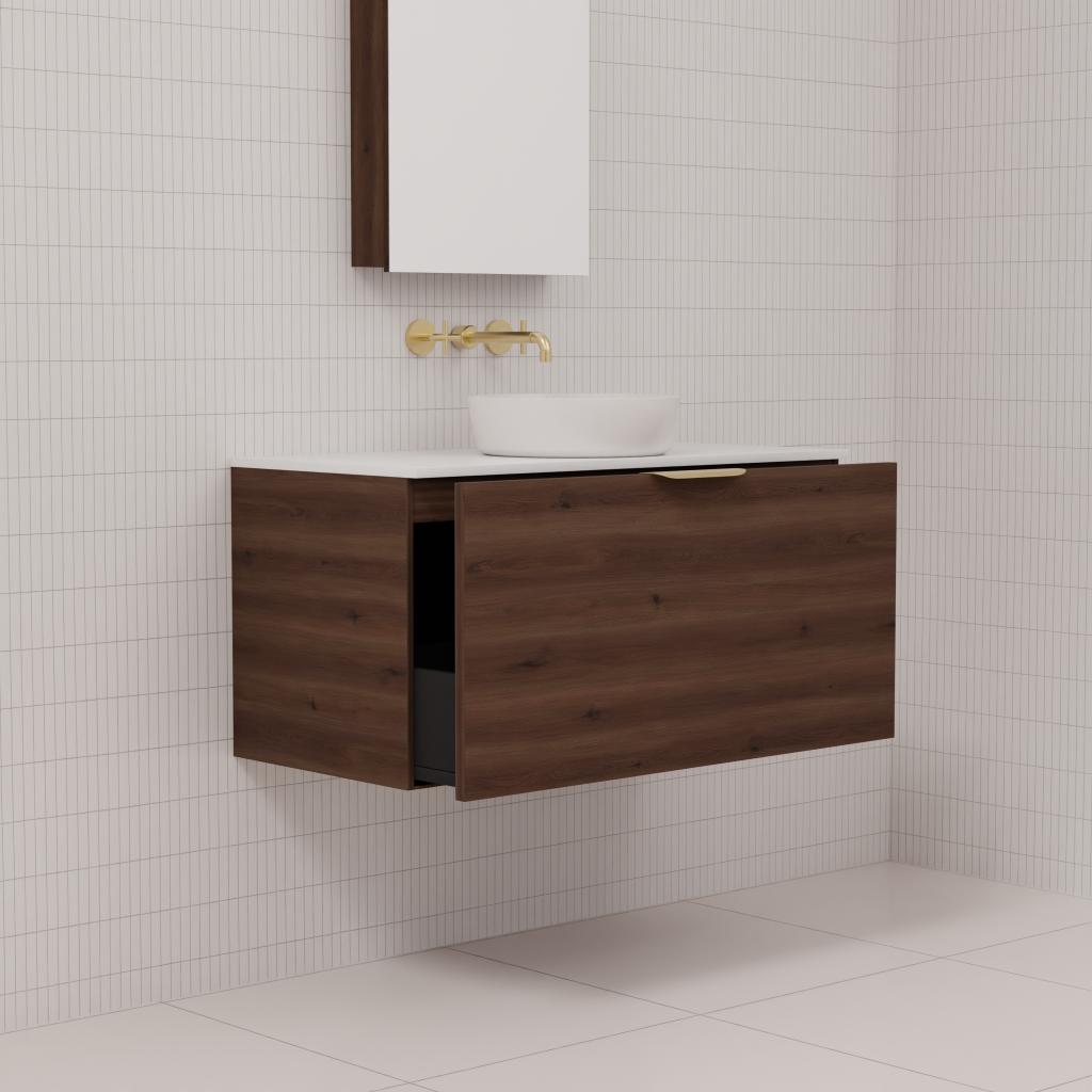 Zoe - 900mm Chestnut Wall Hung Vanity