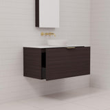Zoe - 900mm Espresso Oak Wall Hung Vanity