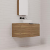 Zoe - 900mm Tuscan Oak Wall Hung Vanity