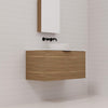Zoe - 900mm Tuscan Oak Wall Hung Vanity
