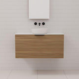 Zoe - 900mm Tuscan Oak Wall Hung Vanity