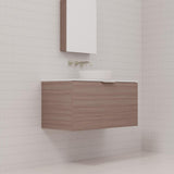 Zoe - 900mm Urban Oak Wall Hung Vanity