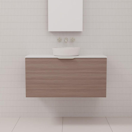 Zoe - 900mm Urban Oak Wall Hung Vanity