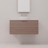 Zoe - 900mm Urban Oak Wall Hung Vanity