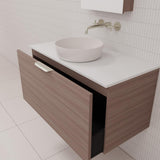 Zoe - 900mm Urban Oak Wall Hung Vanity