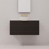 Zoe - 900mm Smoked Onyx Wall Hung Vanity