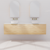 Zoe - 1800mm American White Oak Wall Hung Vanity