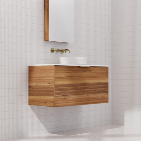 Zoe - 900mm Blackbutt Wall Hung Vanity