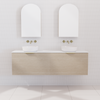 Zoe - 1500mm Coastal Oak Wall Hung Vanity