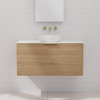 Zoe - 900mm Prime Oak Wall Hung Vanity