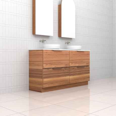 Celeste Duo - 1500mm Blackbutt Freestanding Vanity