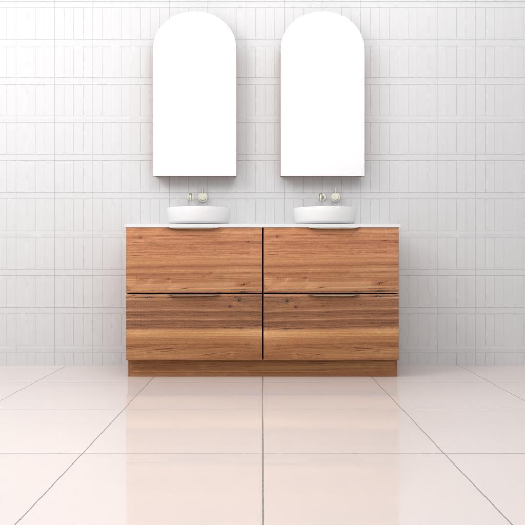 Celeste Duo - 1500mm Blackbutt Freestanding Vanity