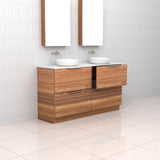 Celeste Duo - 1500mm Blackbutt Freestanding Vanity
