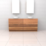 Celeste Duo - 1800mm Blackbutt Freestanding Vanity