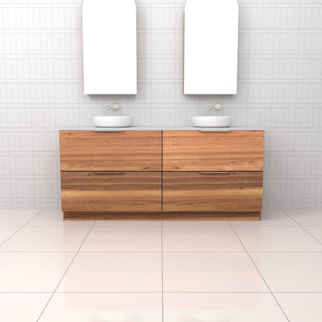 Celeste Duo - 1800mm Blackbutt Freestanding Vanity