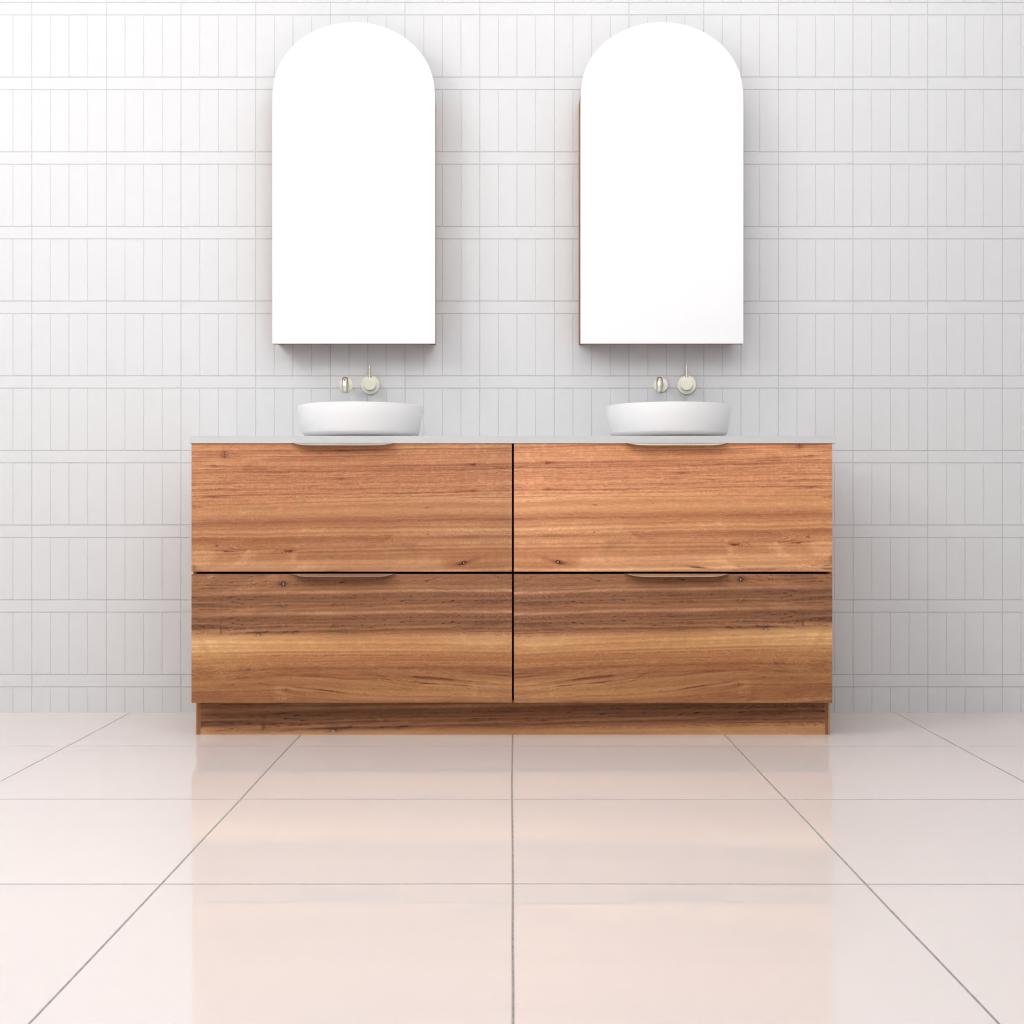 Celeste Duo - 1800mm Blackbutt Freestanding Vanity