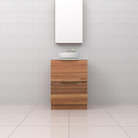 Celeste Duo - 600mm Blackbutt Freestanding Vanity