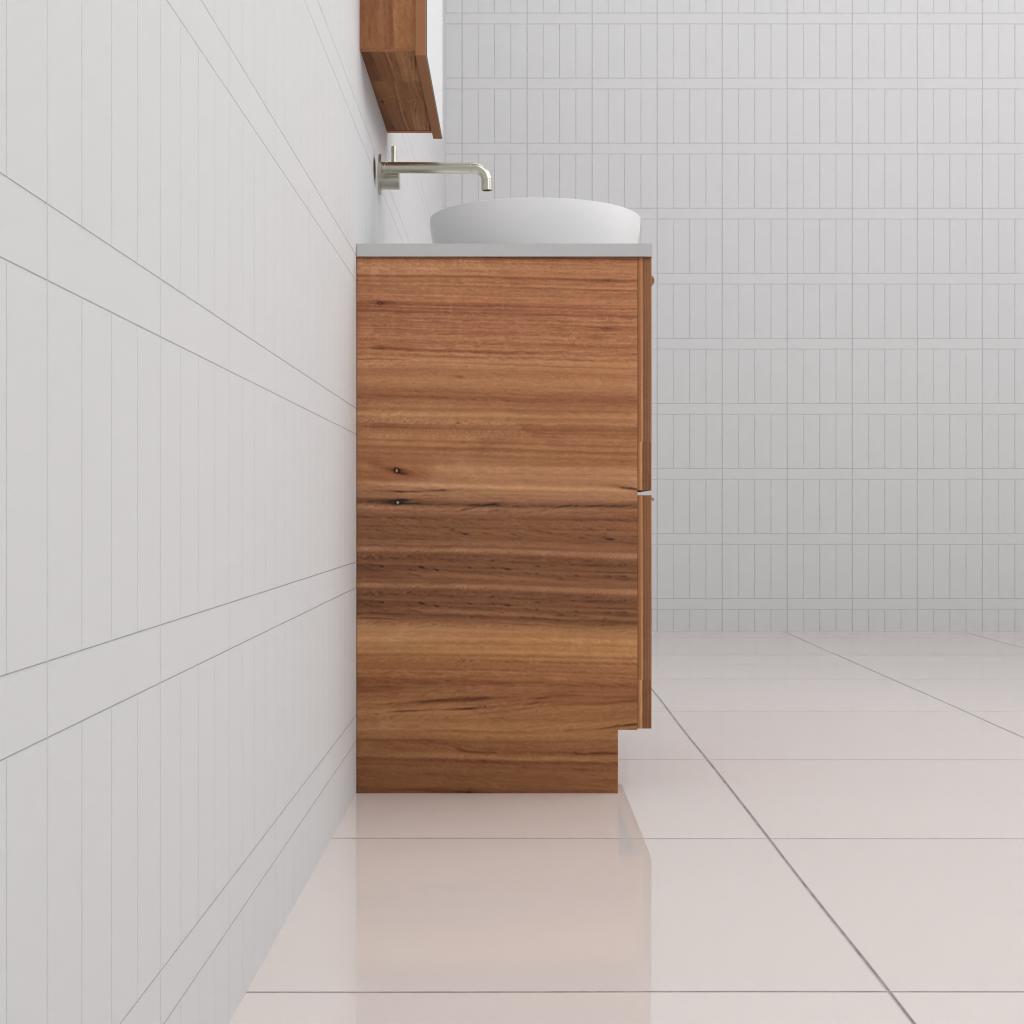 Celeste Duo - 600mm Blackbutt Freestanding Vanity