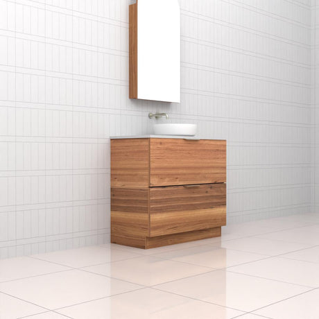 Celeste Duo - 900mm Blackbutt Freestanding Vanity