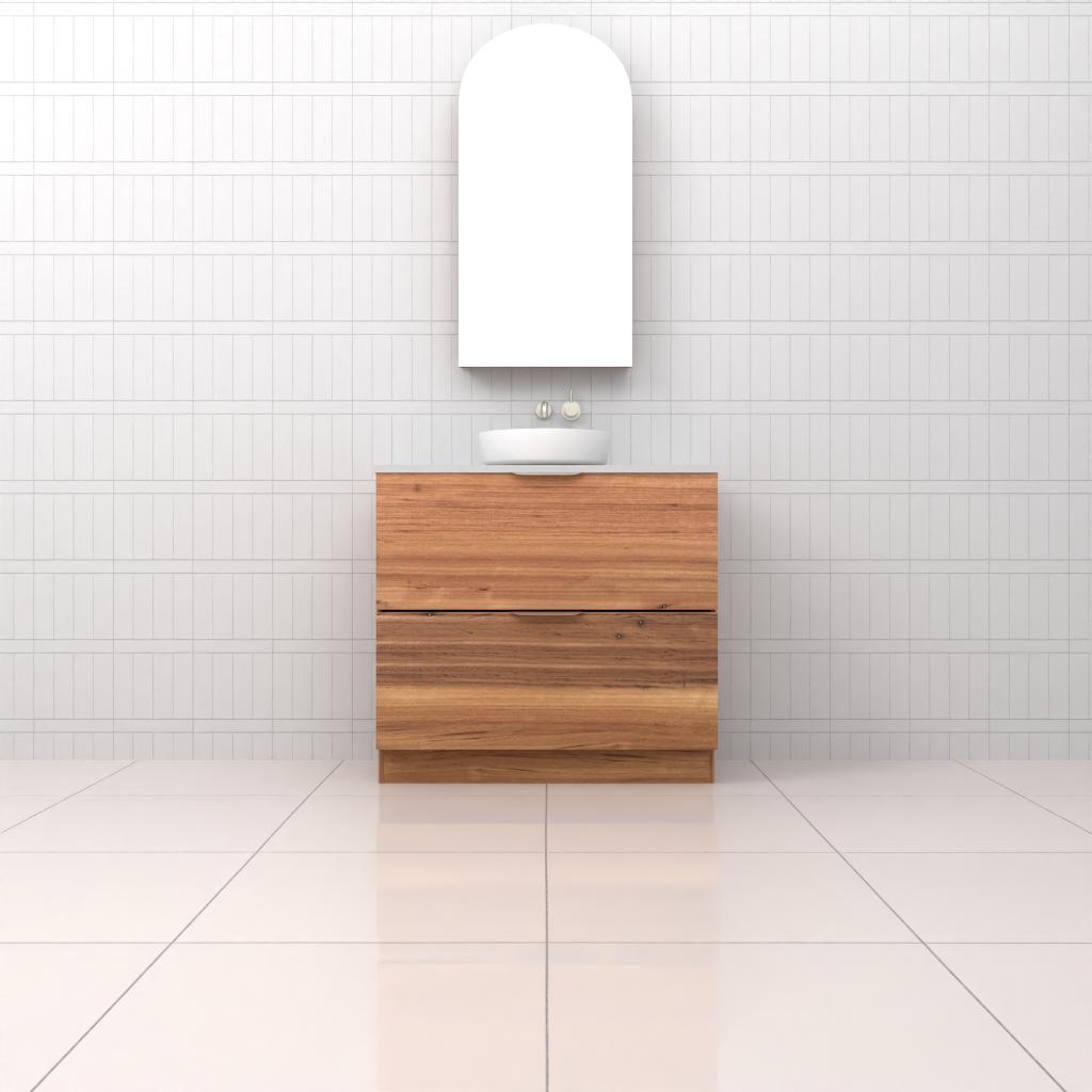 Celeste Duo - 900mm Blackbutt Freestanding Vanity