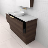 Celeste Duo - 1200mm Espresso Oak Freestanding Vanity