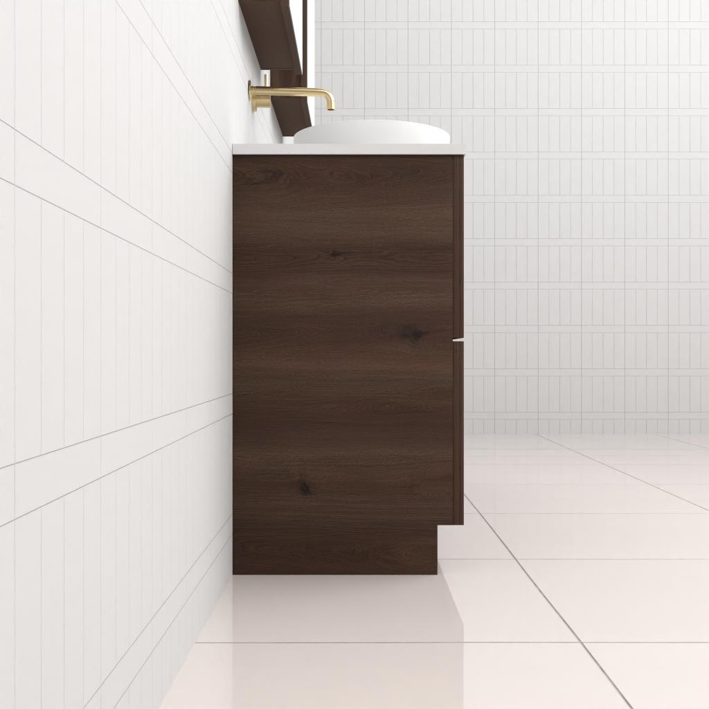 Celeste Duo - 1500mm Chestnut Freestanding Vanity