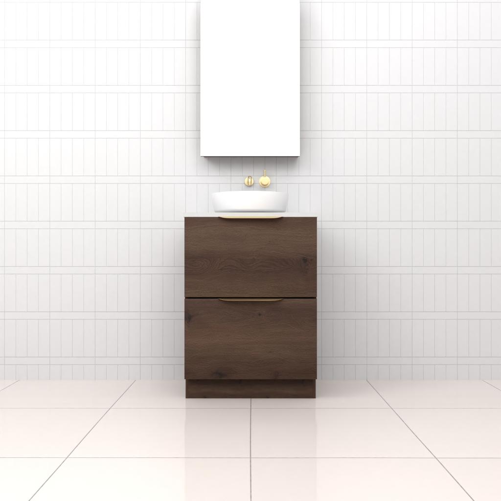 Celeste Duo - 600mm Chestnut Freestanding Vanity