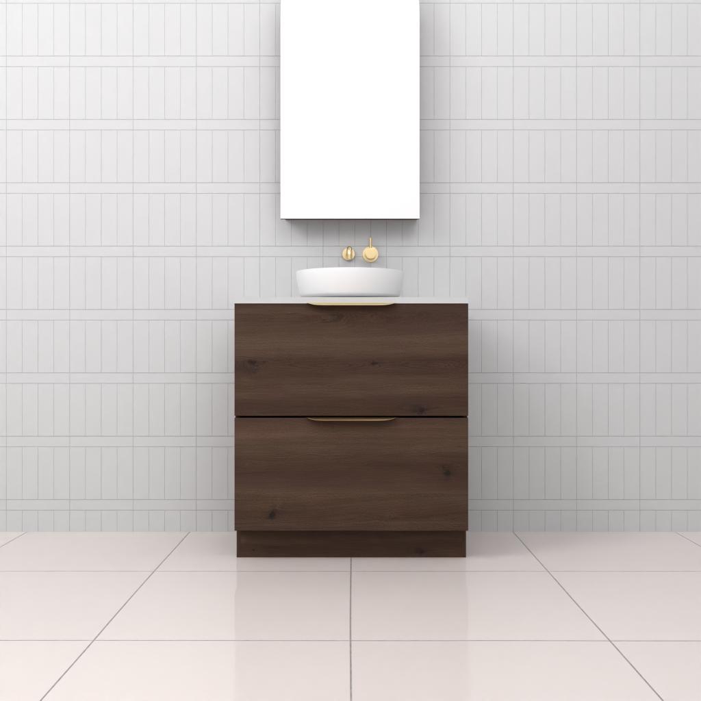 Celeste Duo - 750mm Chestnut Freestanding Vanity