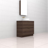 Celeste Duo - 900mm Chestnut Freestanding Vanity