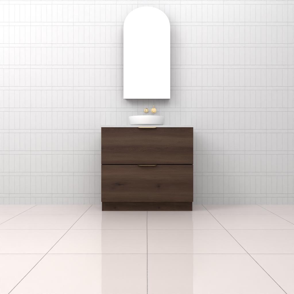 Celeste Duo - 900mm Chestnut Freestanding Vanity
