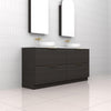 Celeste Duo - 1800mm Smoked Onyx Freestanding Vanity