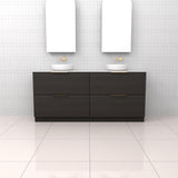 Celeste Duo - 1800mm Smoked Onyx Freestanding Vanity