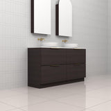Celeste Duo - 1500mm Espresso Oak Freestanding Vanity