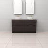 Celeste Duo - 1500mm Espresso Oak Freestanding Vanity